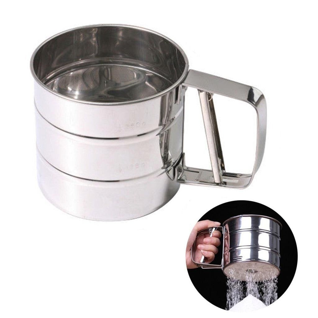 FLOUR SIFTER STAINLESS STEEL SMALL